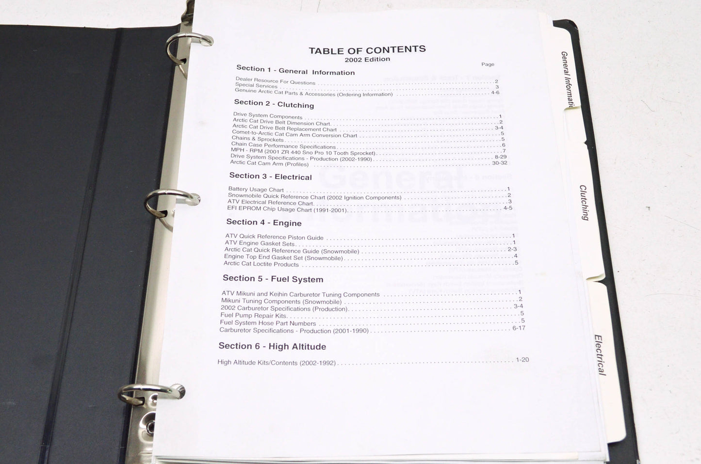 OEM Arctic Cat 2256-647 All ATV & Snow Quick Reference Guide