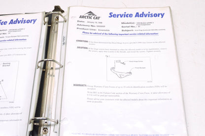 OEM Arctic Cat 97-03 Snowmobile Service Advisory Manual