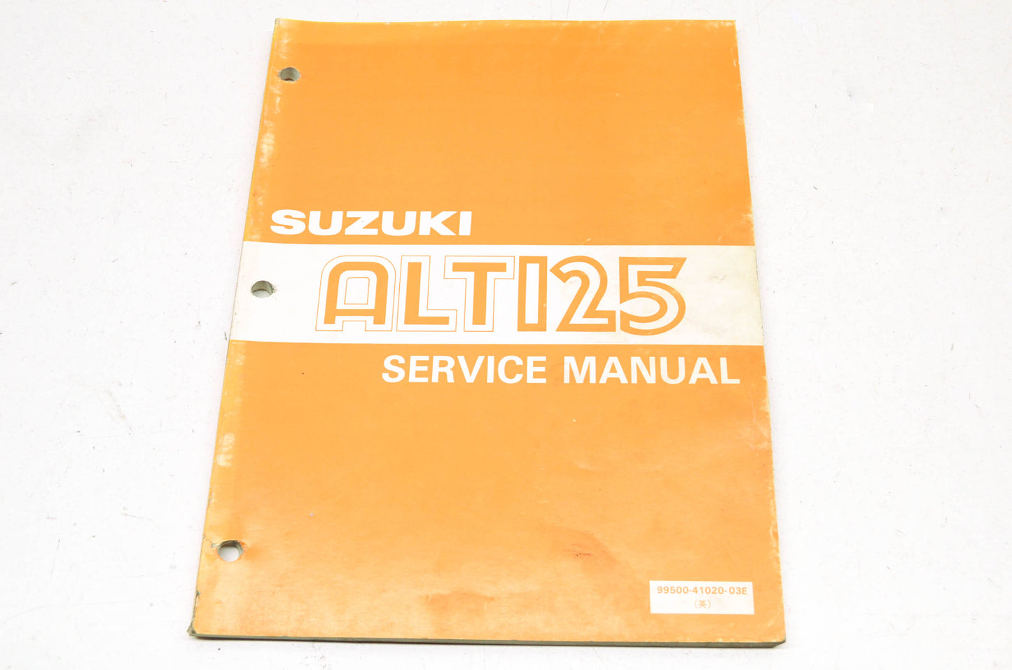 OEM Suzuki 99500-41020-03E Service Manual ALT125 1983-86