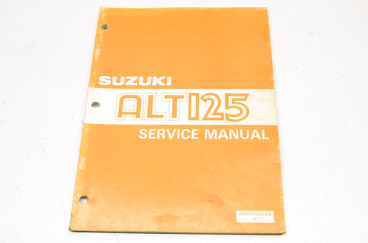 OEM Suzuki 99500-41020-03E Service Manual ALT125 1983-86