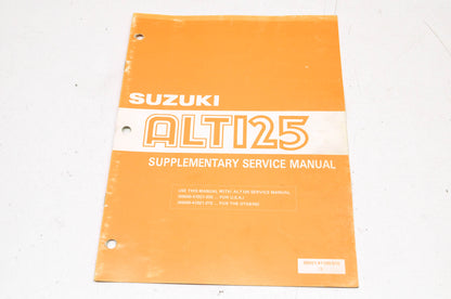 OEM Suzuki 99501-41100-01E ALT125 Supplementary Service Manual