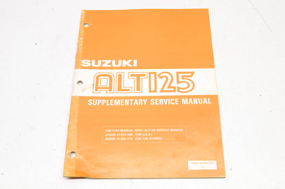 OEM Suzuki 99501-41045-01E ALT125 Supplementary Service Manual