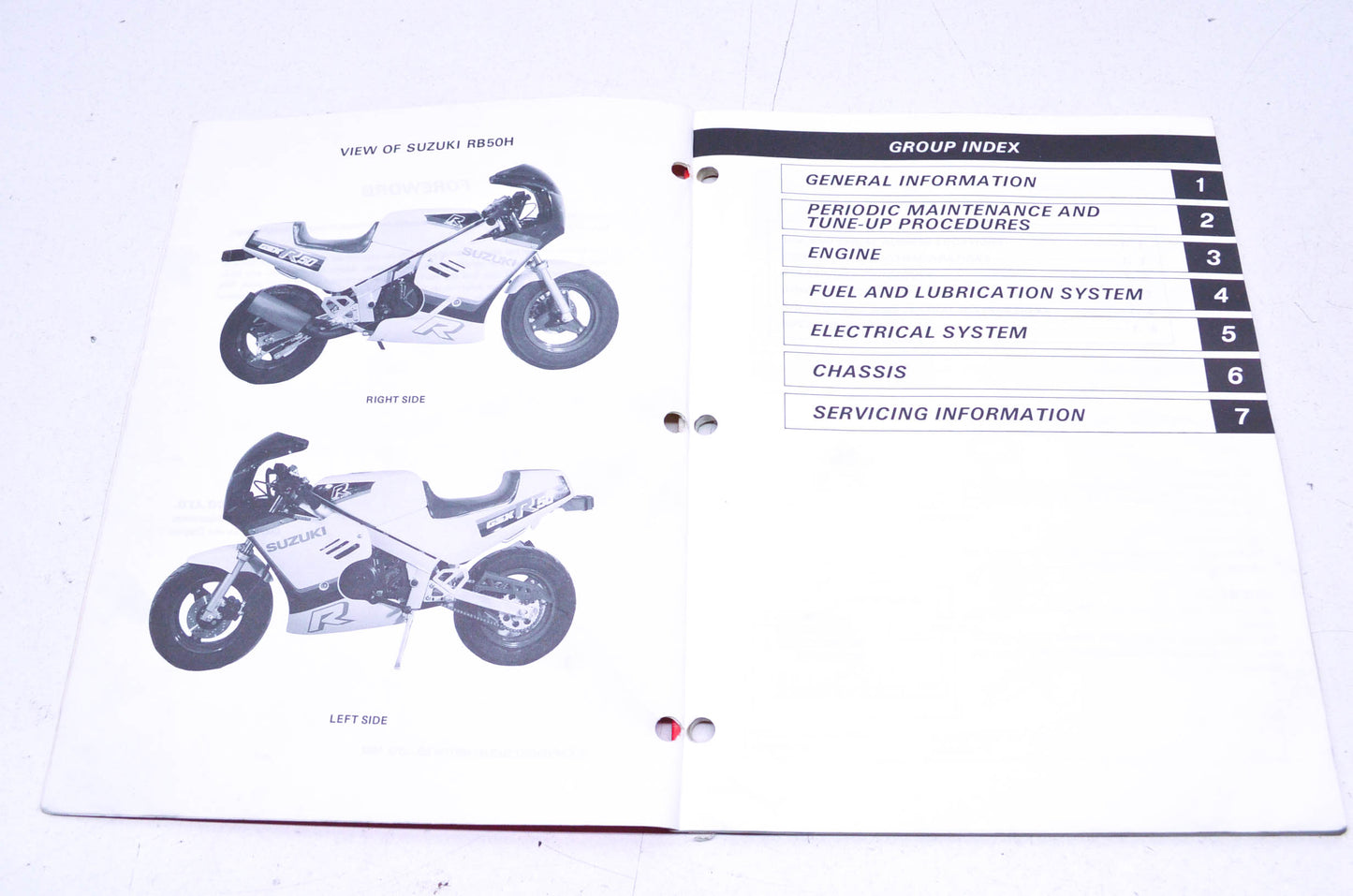 OEM Suzuki 99500-40000-01E RB50 Service Manual
