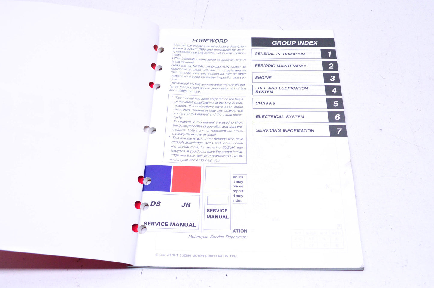 OEM Suzuki 99500-20180-01E Service Manual