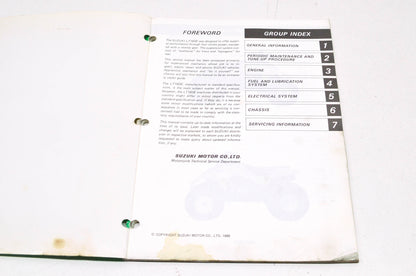 OEM Suzuki 99500-41090-01E Service Manual LT160 1989-04