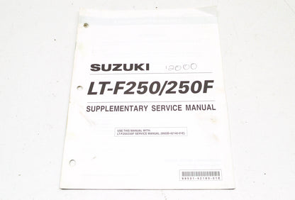 OEM Suzuki 99501-42180-01E LT-F250/250F Supplementary Service Manual