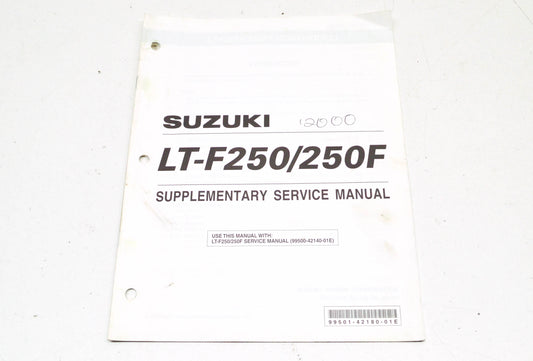 OEM Suzuki 99501-42180-01E LT-F250/250F Supplementary Service Manual