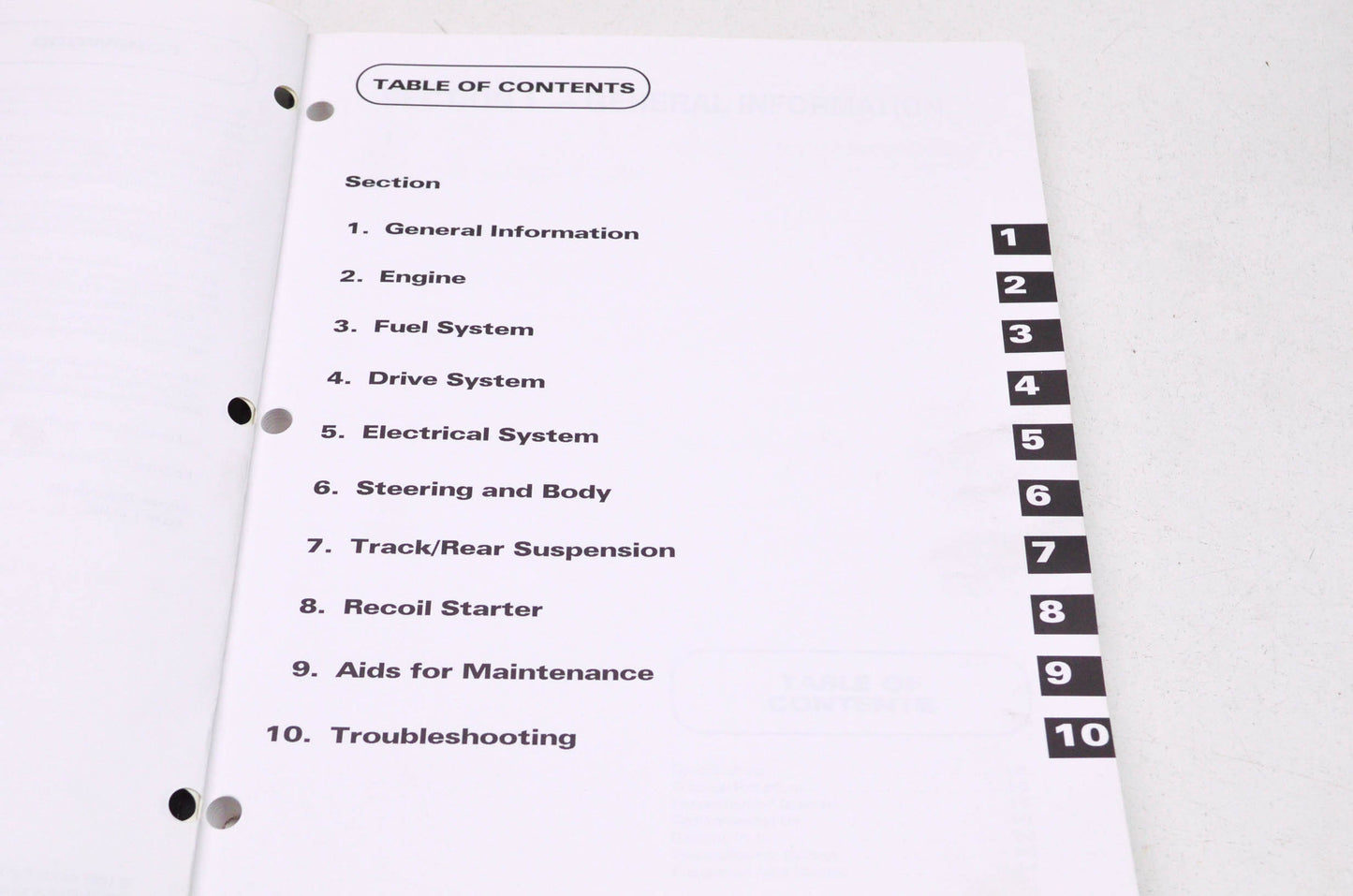 OEM Arctic Cat 2255-725 Service Manual 98 THUNDERCAT AND M/C