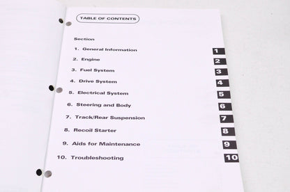 OEM Arctic Cat 2255-725 Service Manual 98 THUNDERCAT AND M/C