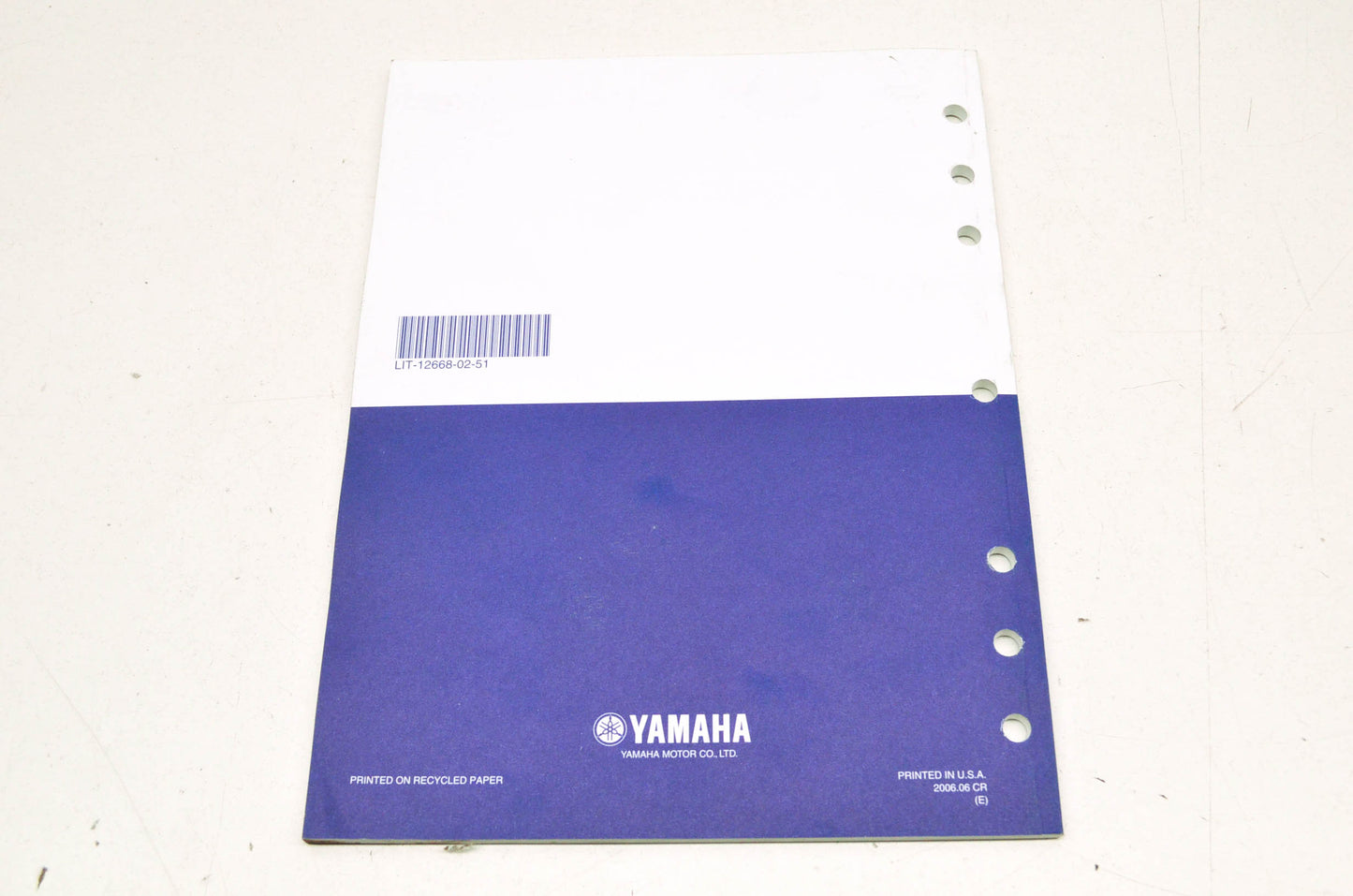 OEM Yamaha LIT-12668-02-51 RSG90/RST90GTW Assembly Manual NOS