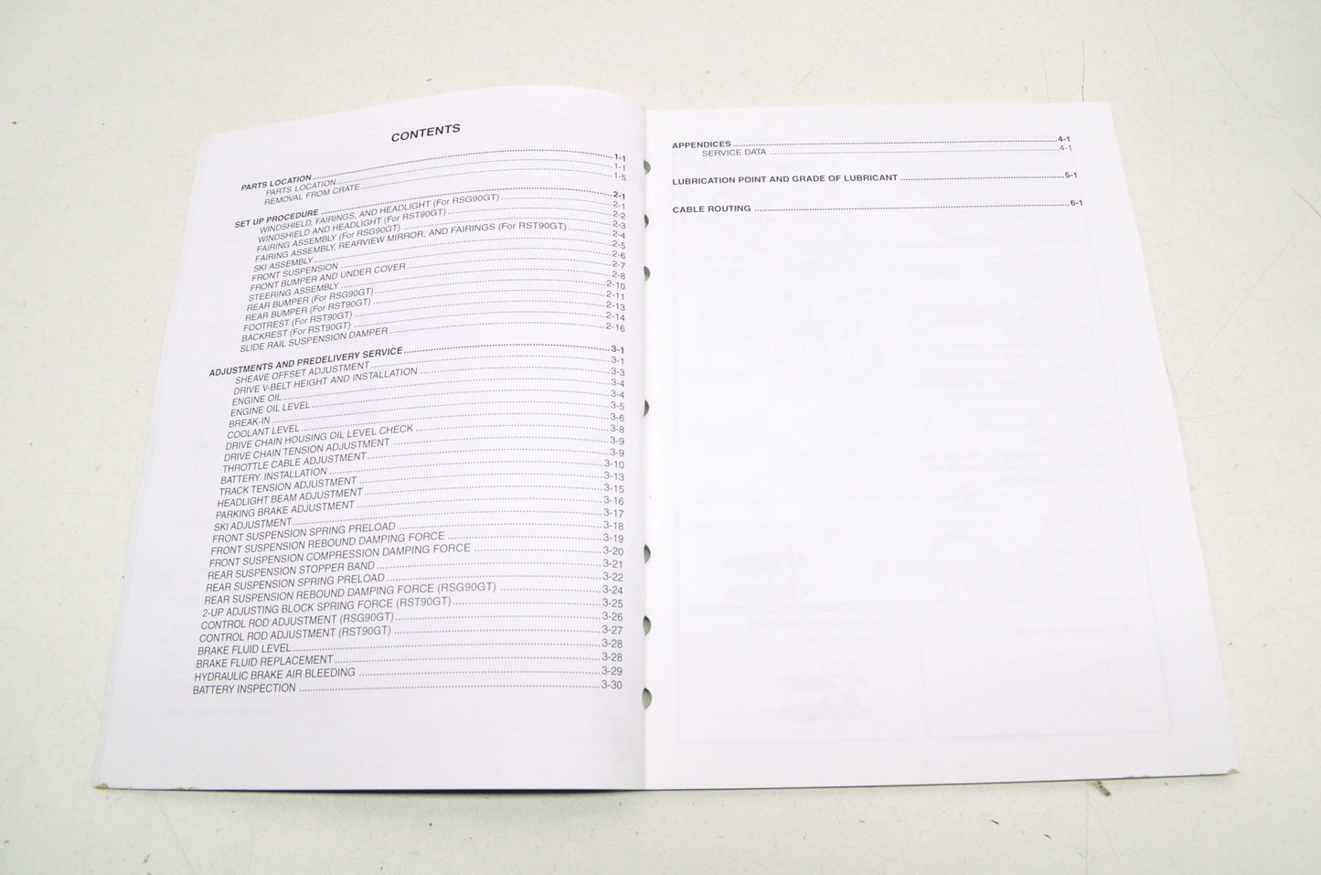 OEM Yamaha LIT-12668-02-51 RSG90/RST90GTW Assembly Manual NOS