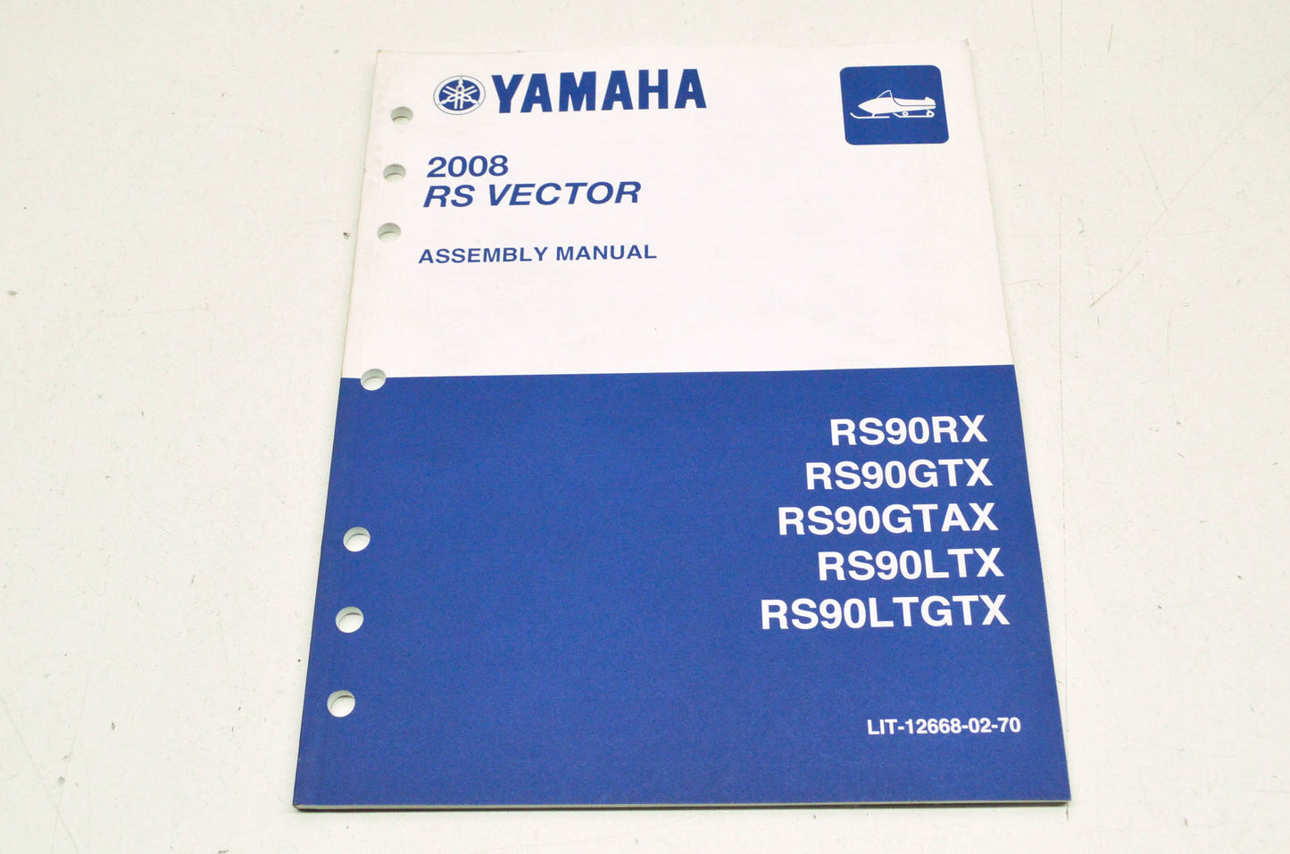 OEM Yamaha LIT-12668-02-70 Assembly Manual 08 RS Vector RS90 NOS