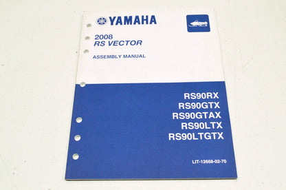 OEM Yamaha LIT-12668-02-70 Assembly Manual 08 RS Vector RS90 NOS