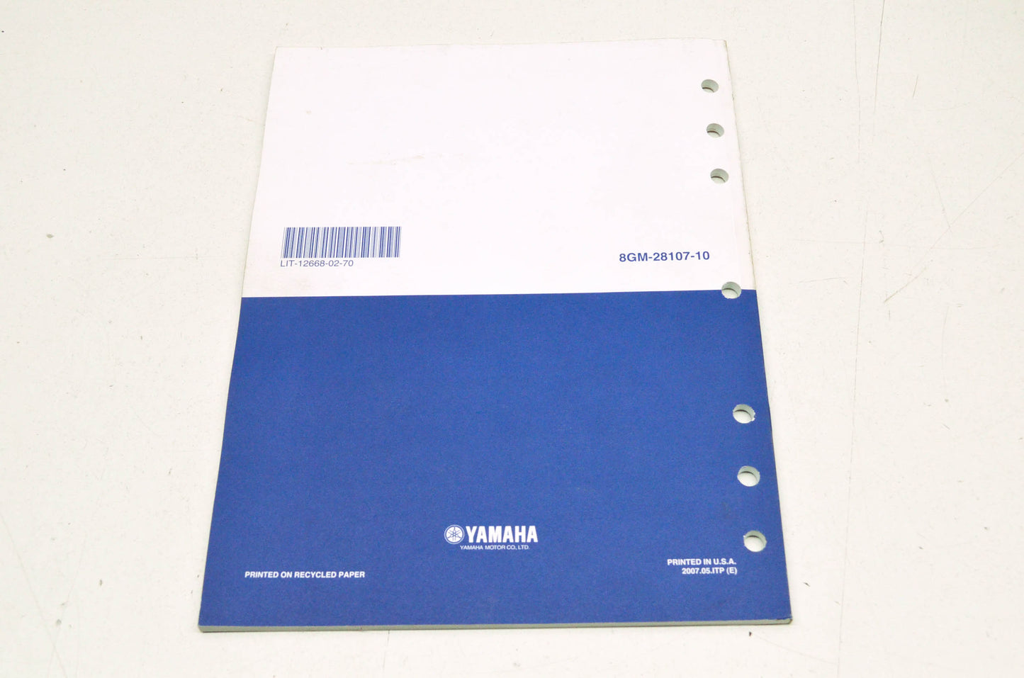 OEM Yamaha LIT-12668-02-70 Assembly Manual 08 RS Vector RS90 NOS