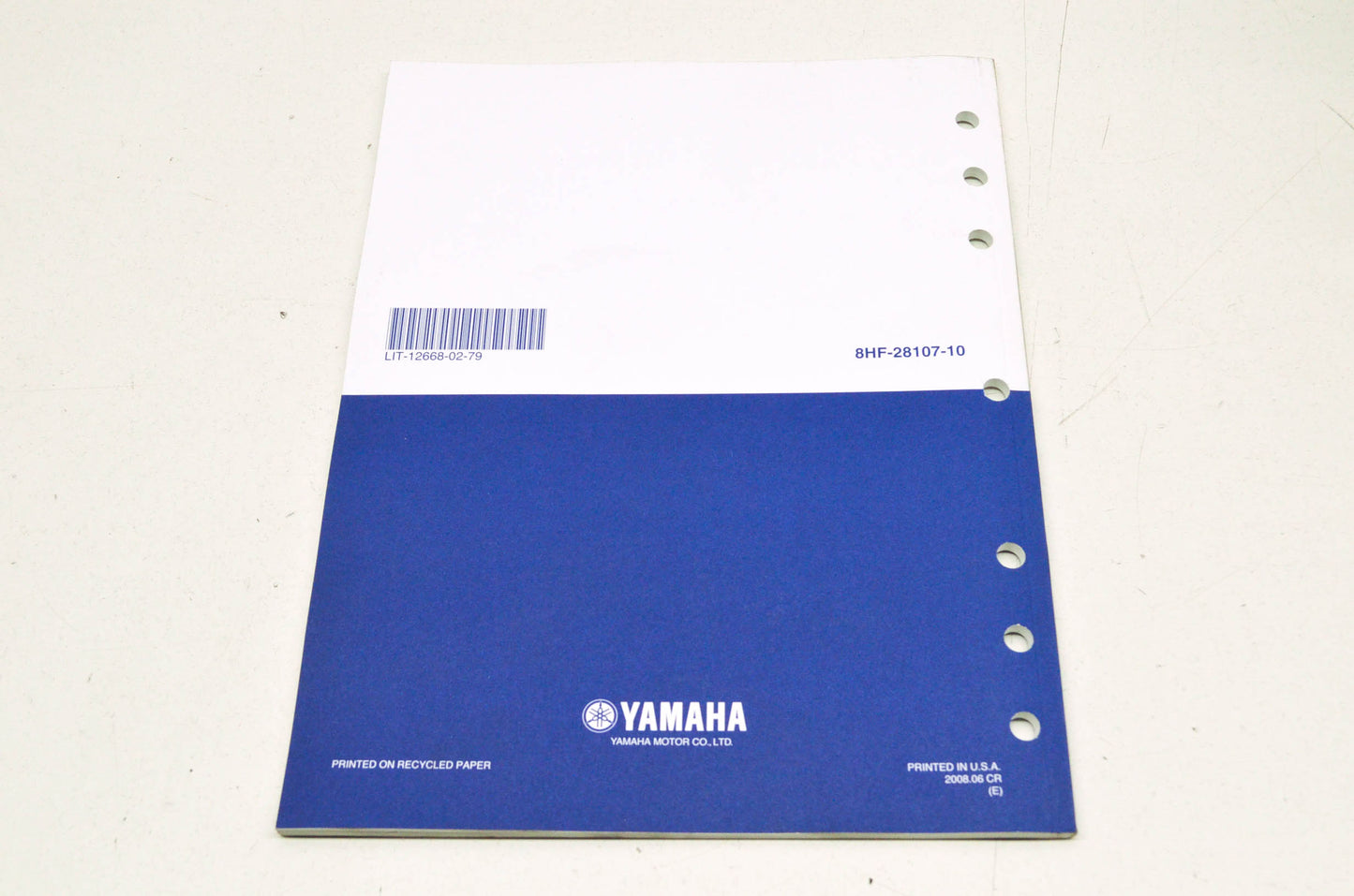 OEM Yamaha LIT-12668-02-79 RST90GTY Assembly Manual NOS