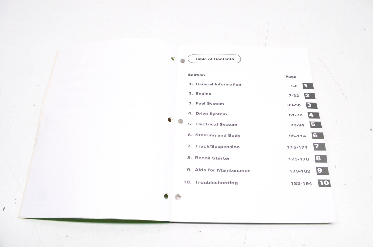 OEM Arctic Cat 2255-315 Service Manual ZR 440