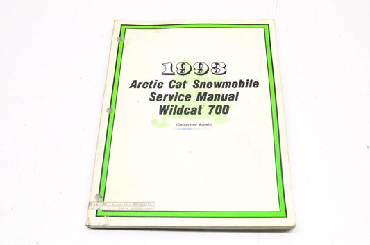 OEM Arctic Cat 2254-830 93 WC/ WC MC Service Manual
