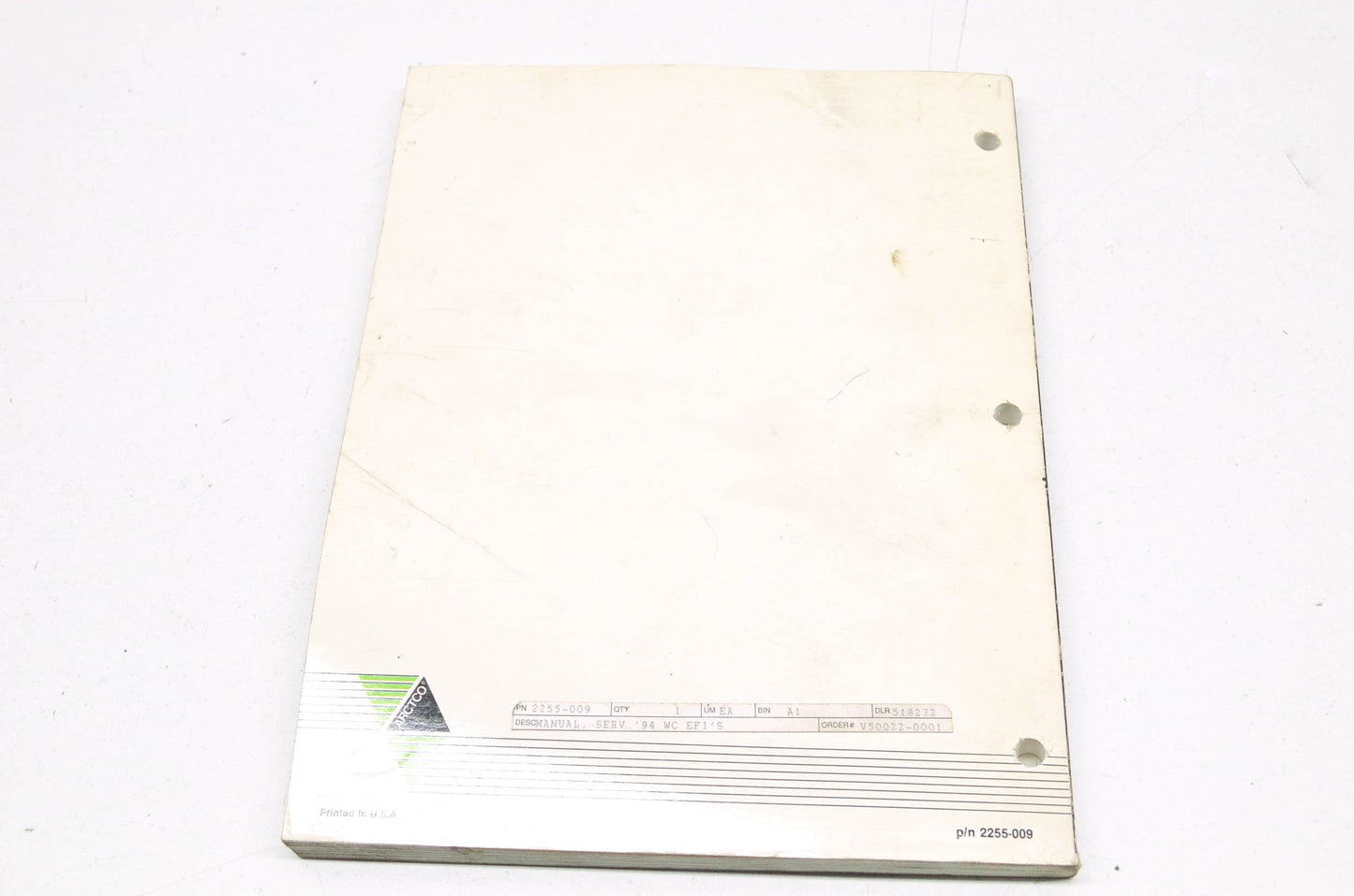 OEM Arctic Cat 2255-009 Service Manual '94 WC EFI'S