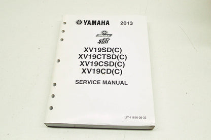 OEM Yamaha LIT-11616-26-33 XV19CD/CSD/SD/CTSD(C Service Manual NOS