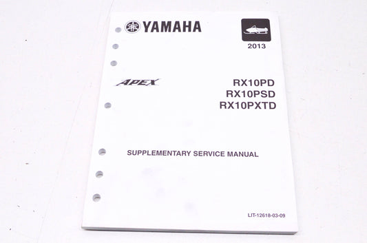 OEM Yamaha LIT-12618-03-09 13 Apex RX10PD, RX10PSD, RX10PXTD Supplementary Servi