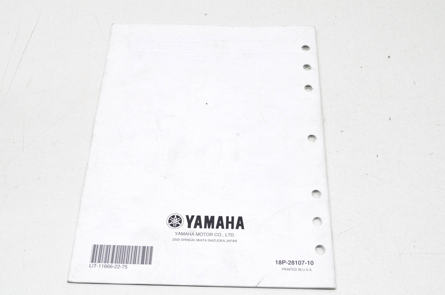 OEM Yamaha LIT-11666-22-75 YFZ450RY Assembly Manual