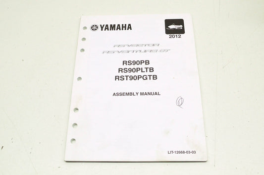 OEM Yamaha LIT-12668-03-03 RS90PB/PLTB & RST90P Assembly Manual NOS