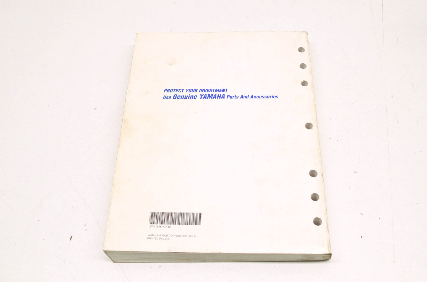 OEM Yamaha LIT-11616-KD-40 YFM400FW (E-K) Service Manual