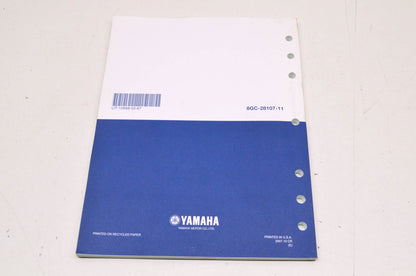 OEM Yamaha LIT-12668-02-67 PZ50X/GTX/MTX/RTX/VT Service Manual NOS