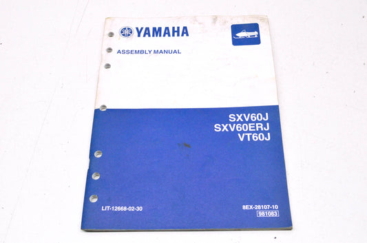 OEM Yamaha LIT-12668-02-30 SXV60J/ SXV60ERJ/VT6 Assembly Manual