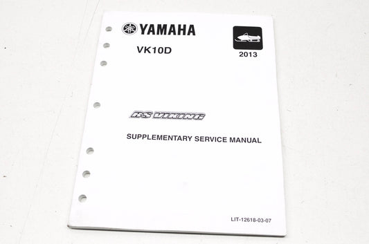 OEM Yamaha LIT-12618-03-07 Service Manual Supplement VK10D