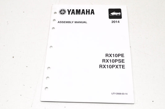 OEM Yamaha LIT-12668-03-14 Assembly Manual RX10PE/PSE/PXTE NOS