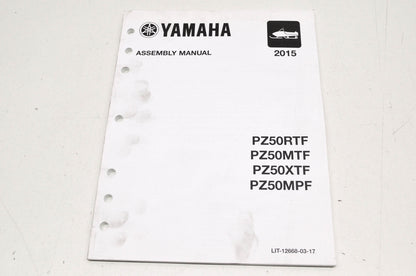 OEM Yamaha LIT-12668-03-17 Assembly Manual 2015 PZ50 PHAZER