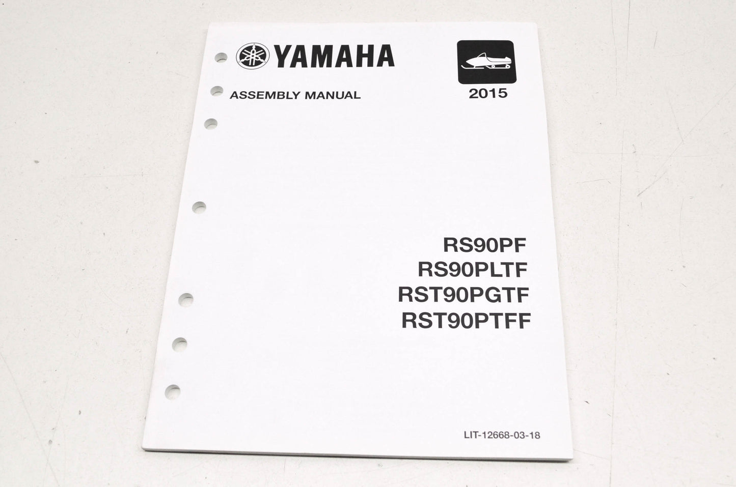 OEM Yamaha LIT-12668-03-18 Assembly Manual 2015 RS VECTOR/VENTU NOS