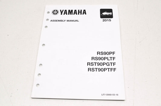 OEM Yamaha LIT-12668-03-18 Assembly Manual 2015 RS VECTOR/VENTU NOS