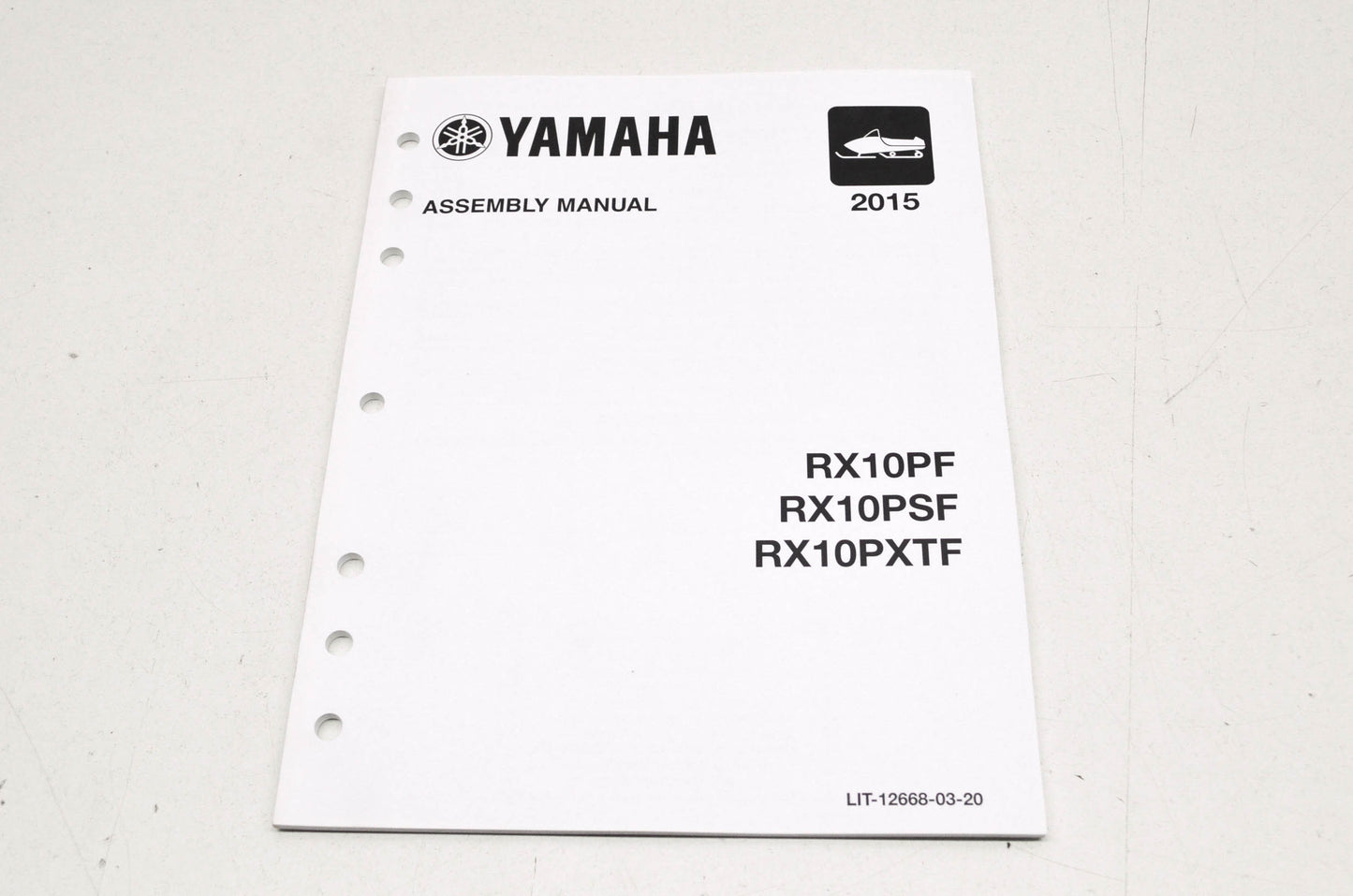 OEM Yamaha LIT-12668-03-20 Assembly Manual 2015 RX10P APEX NOS