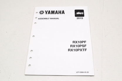 OEM Yamaha LIT-12668-03-20 Assembly Manual 2015 RX10P APEX NOS