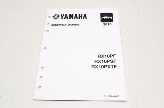OEM Yamaha LIT-12668-03-20 Assembly Manual 2015 RX10P APEX NOS