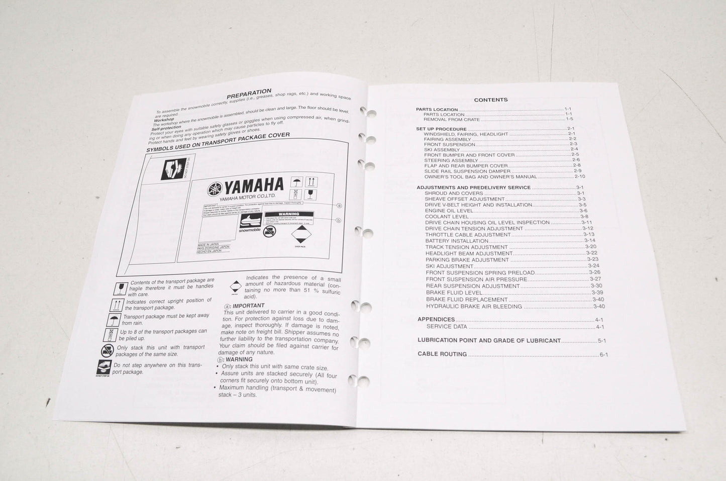 OEM Yamaha LIT-12668-03-20 Assembly Manual 2015 RX10P APEX NOS