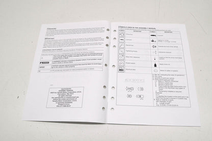 OEM Yamaha LIT-11666-28-07 Assembly Manual 2015 FZ-07 NOS