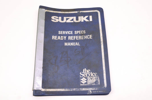 OEM Suzuki 99923-03841 1984 E Model Ready Reference Service Specifications