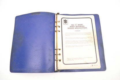 OEM Suzuki 99923-03841 1984 E Model Ready Reference Service Specifications