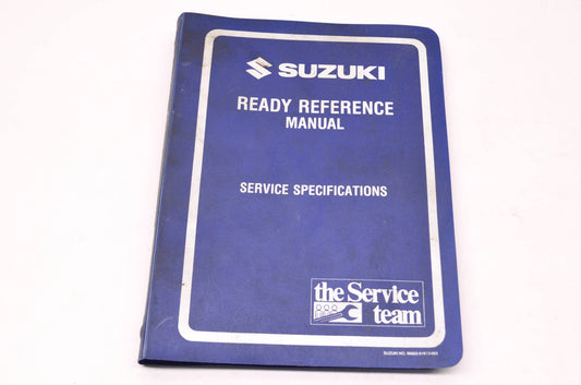 OEM Suzuki 99923-03991 1999 X Model Ready Reference Service Specifications
