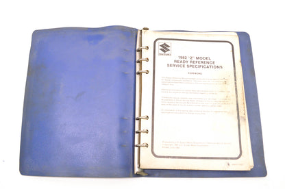 OEM Suzuki 99923-03821 1982 Z Model Ready Reference & Service Specifications