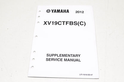 OEM Yamaha LIT-11616-SD-47 XV19CTFBS(C) Service Manual Supplement NOS