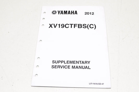 OEM Yamaha LIT-11616-SD-47 XV19CTFBS(C) Service Manual Supplement NOS