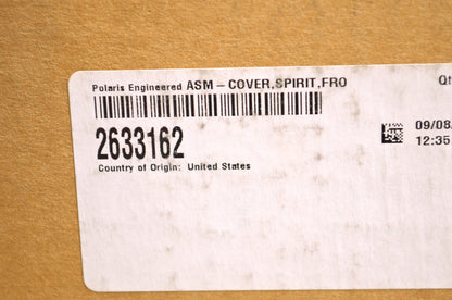 OEM Polaris 2633162 Front Service Cover Assembly NOS