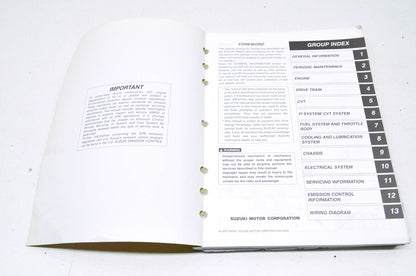 OEM Suzuki 99500-36110-03E Service Manual AN650/A 2003-20