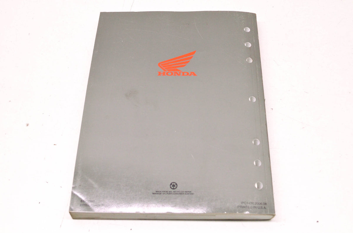 OEM Honda 61HM360 Service Manual TRX300EX 07