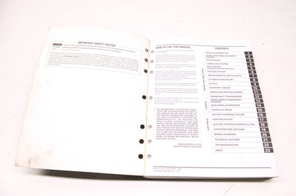 OEM Honda 1998-2001 VFR800FI Interceptor Service Manual