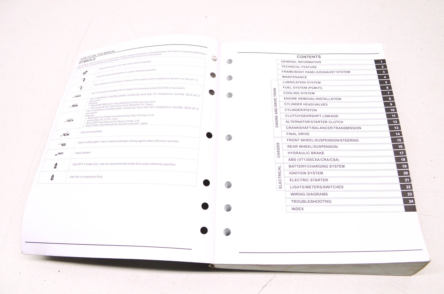 OEM Honda 2010-2015 VT1300 Service Manual